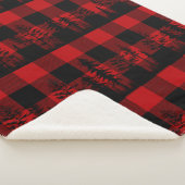 Bosbouwlijn rode buffalo Pset Woodland Sherpa Deken (3/4)