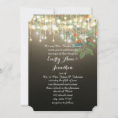 BosbouwMason Jar Garland Lighting Wedding Invites Kaart (Voorkant)