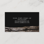 Bosbouwmeubelen van Natuur van boerenmeubelen Visitekaartje (Achterkant)