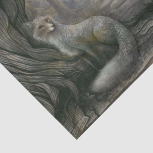 Bosbouwpad Tissuepapier (Detail)