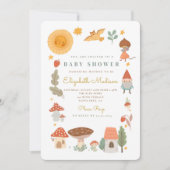 Bosbouwpaddenstoel Baby shower Kaart (Voorkant)