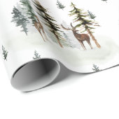 Bosbouwpapier voor de bosbouw (Woodland Pine Tree) Cadeaupapier (Rol Hoek)