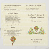Bosbouwpatchwork Floral Fairy Tale Tree (Voorkant / Achterkant)