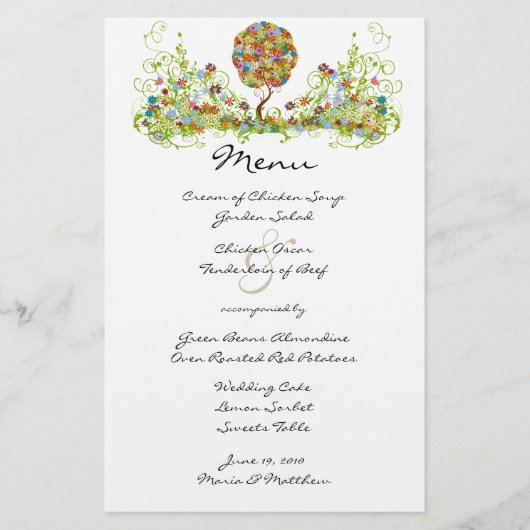 Bosbouwpatchwork Floral Fairy Tale Tree (Voorkant)