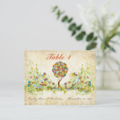 Bosbouwpatchwork Floral Fairy Tale Tree Briefkaart (Staand voorkant)