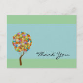 Bosbouwpatchwork Floral Fairy Tale Tree Briefkaart (Voorkant)