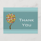 Bosbouwpatchwork Floral Fairy Tale Tree Briefkaart (Voorkant)