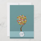 Bosbouwpatchwork Floral Fairy Tale Tree Kaart (Achterkant)