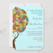 Bosbouwpatchwork Floral Fairy Tale Tree Kaart (Voorkant)