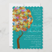 Bosbouwpatchwork Floral Fairy Tale Tree Kaart (Voorkant)