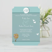 Bosbouwpatchwork Floral Fairy Tale Tree Kaart (Staand voorkant)