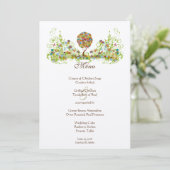 Bosbouwpatchwork Floral Fairy Tale Tree Menu (Staand voorkant)