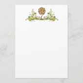 Bosbouwpatchwork Floral Fairy Tale Tree Menu (Achterkant)