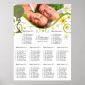 Bosbouwpatchwork Floral Fairy Tale Tree Poster (Voorkant)