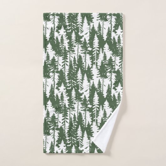 bosbouwpatroon bad handdoek (Handdoek)