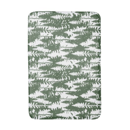 bosbouwpatroon badmat (Voorkant Verticaal)