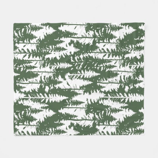 bosbouwpatroon fleece deken (Voorkant (Horizontaal))