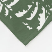 bosbouwpatroon fleece deken (Hoek)