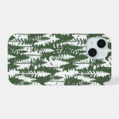 bosbouwpatroon iPhone 15 case (Achterkant horizontaal)