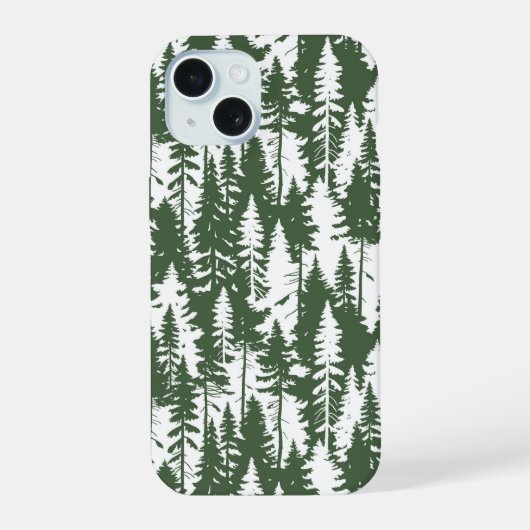 bosbouwpatroon iPhone 15 case (Achterkant)
