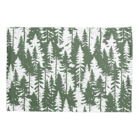 bosbouwpatroon kussensloop (Achterkant-Links)