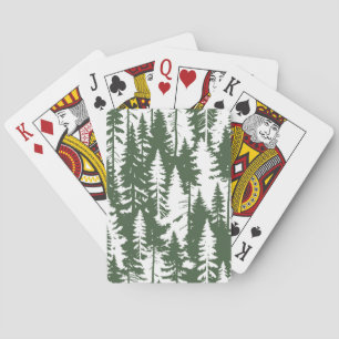 bosbouwpatroon pokerkaarten