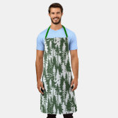 bosbouwpatroon schort (Gedragen)