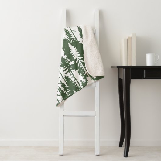 bosbouwpatroon sherpa deken (In situ)