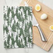 bosbouwpatroon theedoek (Quarter Fold)