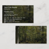 Bosbouwplaats van het bos visitekaartje (Voorkant / Achterkant)