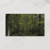 Bosbouwplaats van het bos visitekaartje (Achterkant)