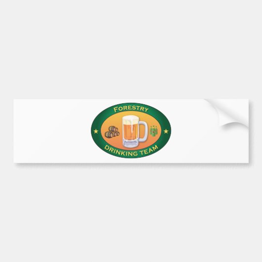 Bosbouwteam Drink Bumpersticker (Voorkant)