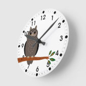 Bosbouwuil op een takklok Bosdieren Ronde Klok (Hoek)