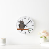 Bosbouwuil op een takklok Bosdieren Ronde Klok (Huis)