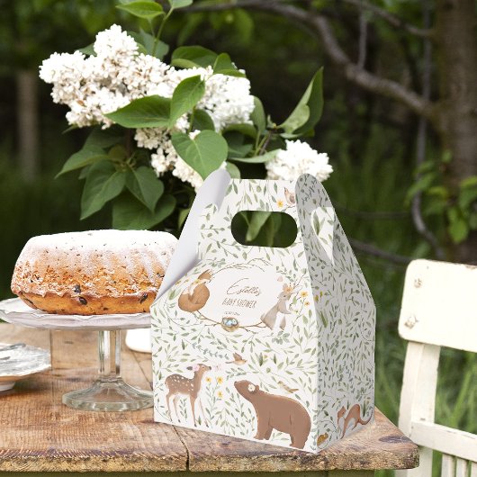 Bosbouwvriendelijke Baby shower Bedankdoosjes