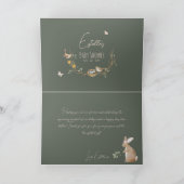 Bosbouwvriendelijke Baby shower Bedankkaart (Binnen)