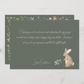 Bosbouwvriendelijke Baby shower Bedankkaart (Voorkant / Achterkant)