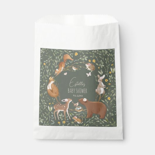 Bosbouwvriendelijke Baby shower Bedankzakje (Voorkant)