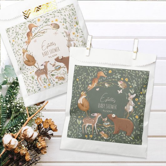 Bosbouwvriendelijke Baby shower Bedankzakje