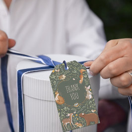 Bosbouwvriendelijke Baby shower Cadeaulabel