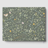 Bosbouwvriendelijke Baby shower Gastenboek (Achterkant)