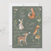 Bosbouwvriendelijke Baby shower Kaart (Voorkant)