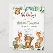 Bosbouwvriendelijke Baby shower Kaart (Voorkant)