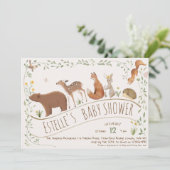 Bosbouwvriendelijke Baby shower Kaart (Staand voorkant)