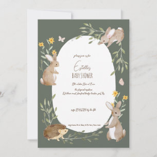 Bosbouwvriendelijke Baby shower Kaart