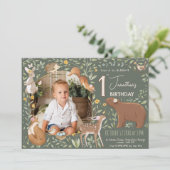 Bosbouwvriendelijke Baby shower Kaart (Staand voorkant)