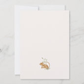 Bosbouwvriendelijke Baby shower Kaart (Achterkant)