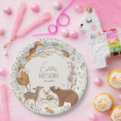Bosbouwvriendelijke Baby shower Papieren Bordje (Feest)