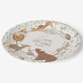 Bosbouwvriendelijke Baby shower Papieren Bordje (Gekanteld)