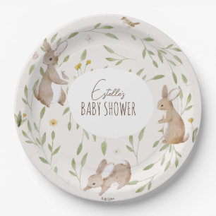 Bosbouwvriendelijke Baby shower Papieren Bordje
